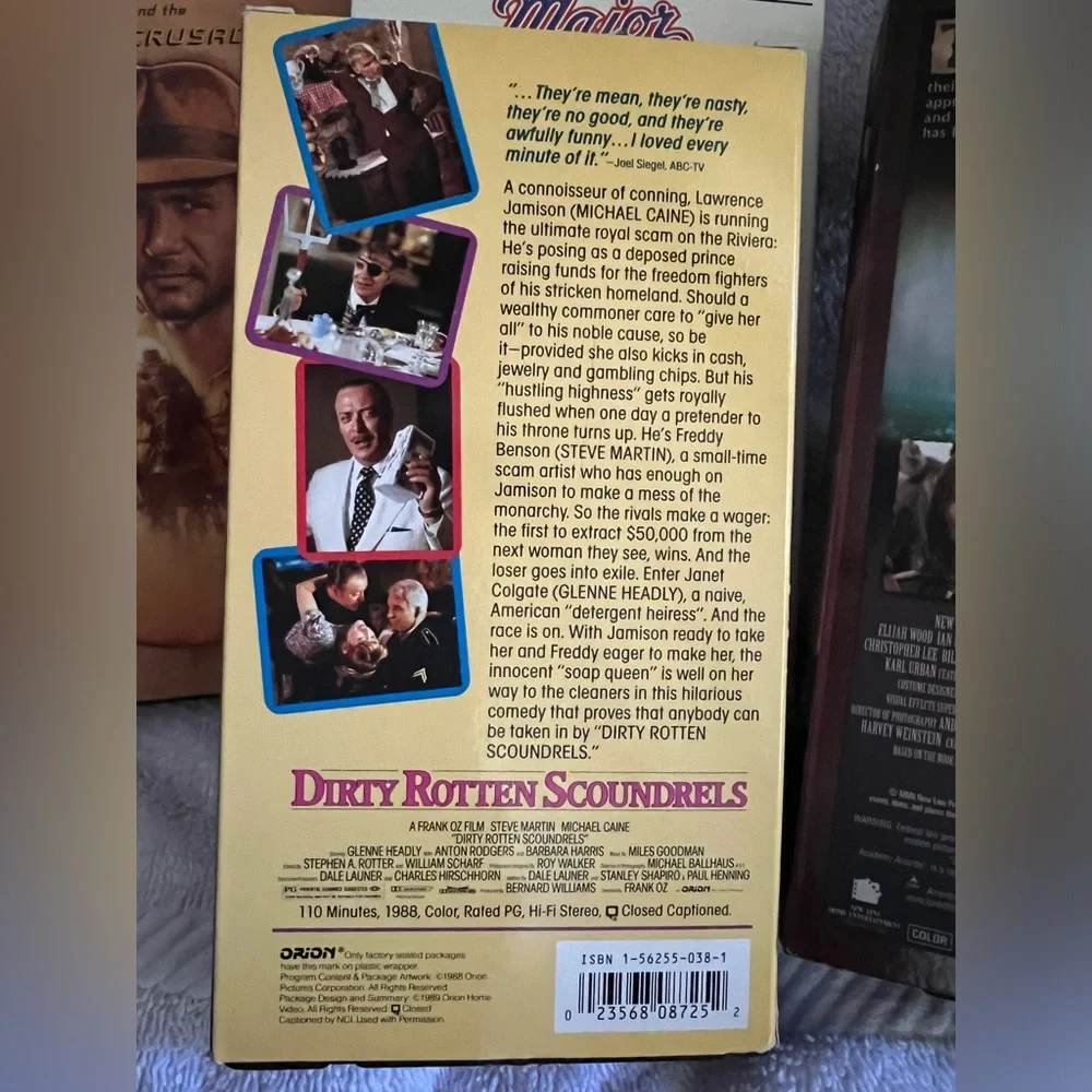 Five VHS videos - ET; Lord of the Rings - The Two Towers